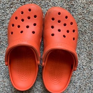 orange crocs